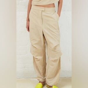 Rabens Saloner Alpha Nylon Parachute style Sculpture Pants Size Large